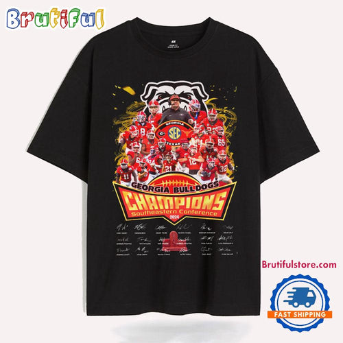 Georgia Bulldogs 2024 Champions Southeastern Conference T Shirt