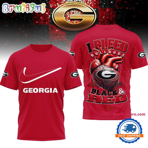 Georgia Bulldogs 2025 NCAA I Bleed Unisex 3D Shirt