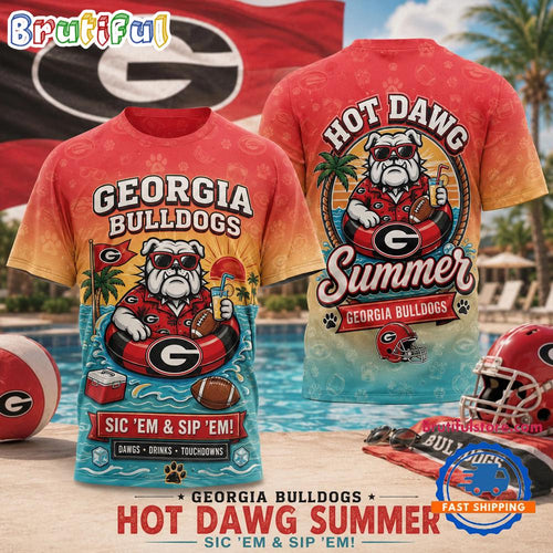 Georgia Bulldogs 2026 NCAA Summer Limited Edition 3D T Shirt
