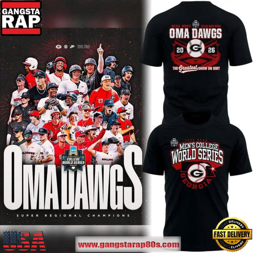 Georgia Bulldogs NCAA Baseball 2026 College World Series OmaDawgs T Shirt
