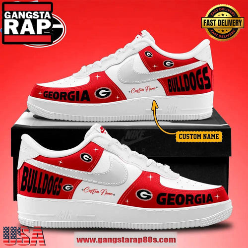 Georgia Bulldogs Special Limited Edition Air Force 1 Sneakers Running Sneakers Shoes