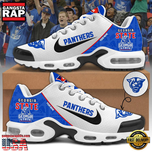 NCAA Custom Name Georgia State Panthers Football Mascot Symbol Air Max Plus Shoes Running Sneakers