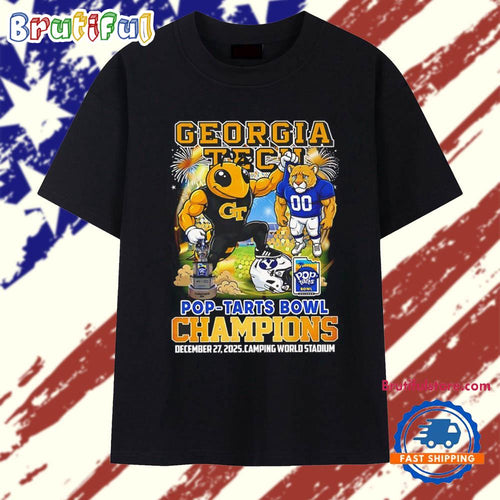 Georgia Tech Yellow Jackets beat BYU Cougars Pop-Tarts Bowl Camping World Stadium T Shirt