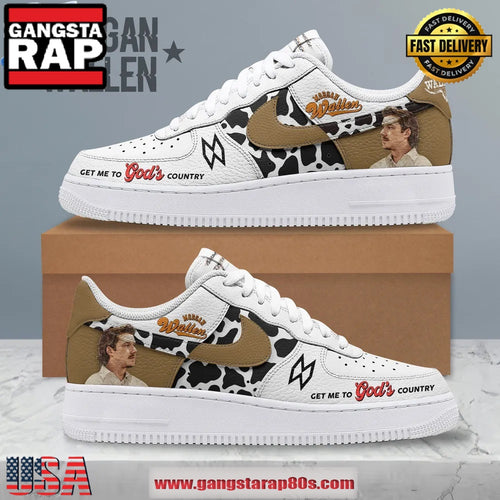 Get Me To God’s Country Morgan Wallen Air Force 1 Running Sneakers Shoes