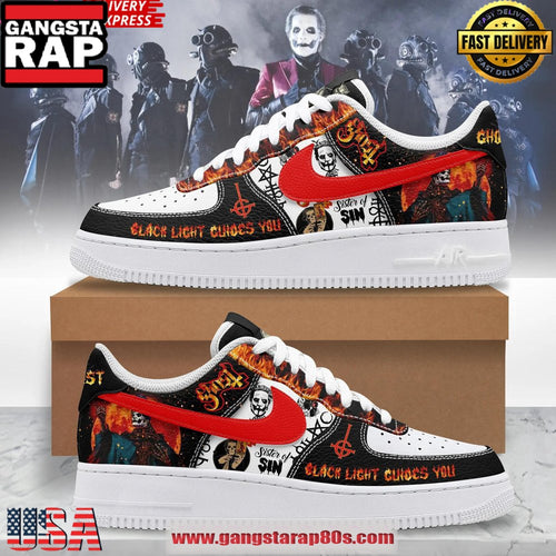 Ghost Band Black Light Guides You Limited Edition Air Force 1 Running Sneakers Shoes