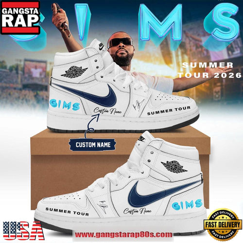 GIMS Summer Tour 2026 Limited Edition Signature White Custom Air Jordan 1 Shoes Running Sneakers