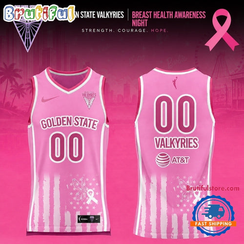 Golden State Valkyries 2026 WNBA Breast Health Awareness Night Limited Edition Basketball Jersey