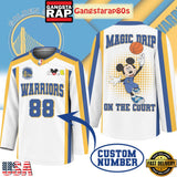 Golden State Warriors Premium NBA Magic Drip Long Jersey Shirt