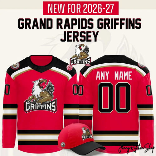 Grand Rapids Griffins New For 2026-27 Exclusive Hockey Jersey