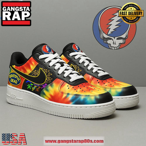 Grateful Dead 2025 Limited Edition Air Force 1 Running Sneakers Shoes