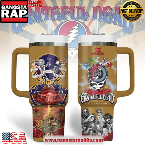 Grateful Dead Sixty Years So Far Edition Stanley Tumbler Cup 40oz