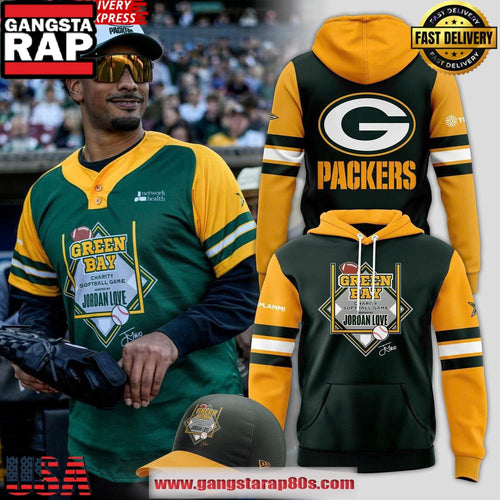Green Bay Charity Softball Jordan Love Dark 2025 All Over Print Hoodie