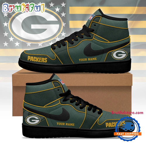 Green Bay Packers 2026 NFL Pride Jordan 1 Hightop Shoes