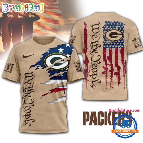 Green Bay Packers 2026 NFL Veteran We The People 3D Shirt