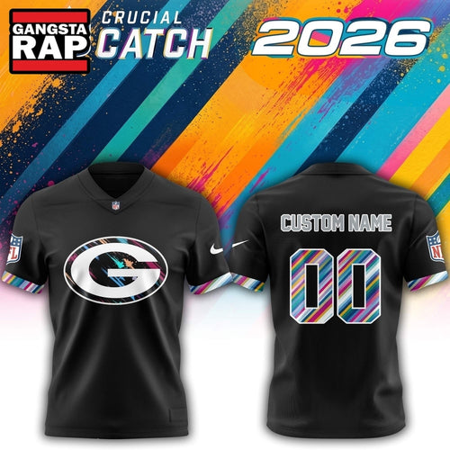 Green Bay Packers NFL 2026 Crucial Catch Limited Edition Black Football Jersey