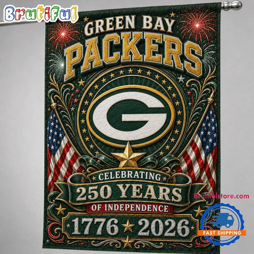 Green Bay Packers NFL 250 Years of Freedom 1776-2026 Flag