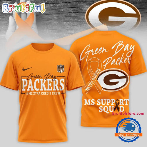Green Bay Packers NFL Multiple Scleross Support 3D T Shirt