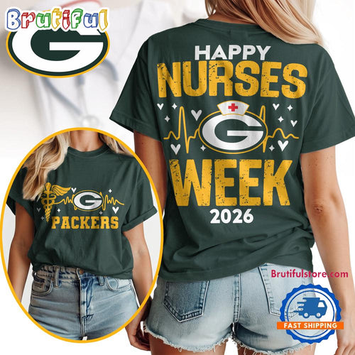 Green Bay Packers NFL Nurse Week 2026 All Over Print Unisex T Shirt
