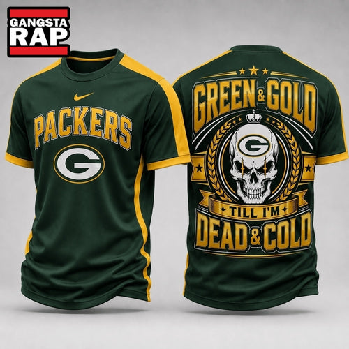 Green Bay Packers NFL Till I’m Dead Forever Skull Fan Pride 3D Shirt, Football New Design Shirt Hoodie T-Shirt