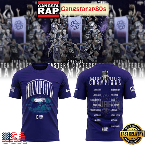 Greensboro Swarm 2026 NBA G-League Eastern Conference Champions 3D Shirt