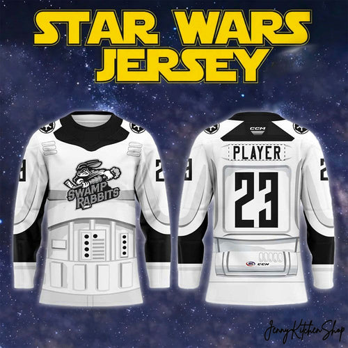 Greenville Swamp Rabbits Star Wars Night 2026 Retro Hockey Jersey