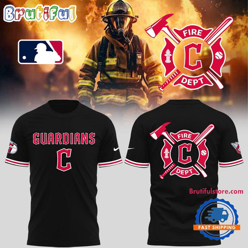 Cleveland Guardians x Firefighter Appreciation Night 3D All Over Print T Shirt