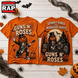 Guns N’ Roses Halloween Spooky Vibes and Midnight Riffs 3D Shirt , Music Trending 3D Shirt