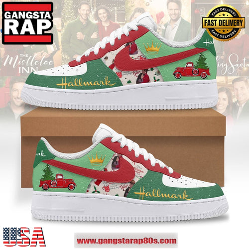 Hallmark The Mistletoe Christmas Limited Edition Air Force 1 Running Sneakers Shoes