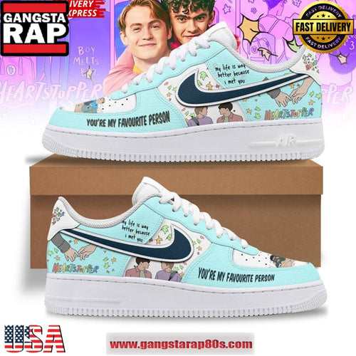 Heartstopper You’re My Favourite Person Air Force 1 Sneakers Shoes