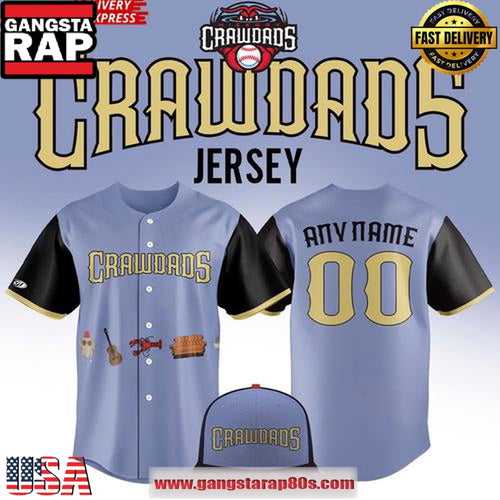 Hickory Crawdads Baseball x Friends Day Night 2025 Custom Baseball Jersey Shirt