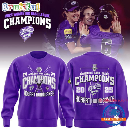 Hobart Hurricanes 2025 WBBL Champions Limited Edition Sweatshirt