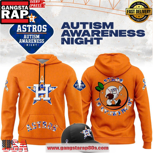Houston Astros 2025 Autism Awareness Night Special All Over Print Hoodie