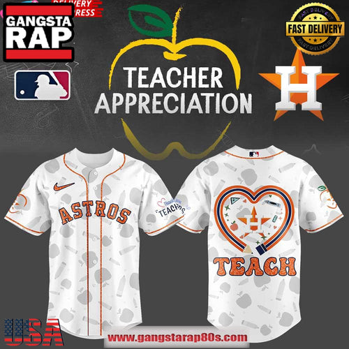 Houston Astros Teacher Appreciation Night Baseball Jersey Shirt