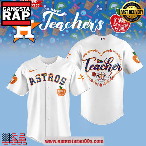 Houston Astros Teacher Night 2025 Baseball Jersey Shirt