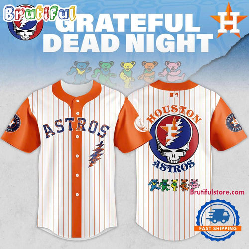 Houston Astros x Grateful Dead Night Game 2025 Baseball Jersey