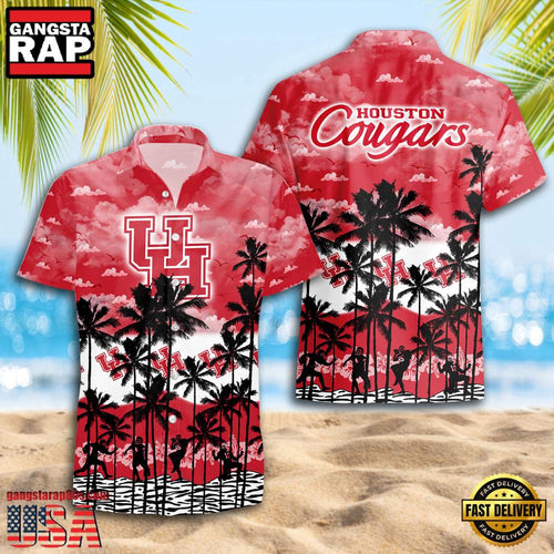 Houston Cougars Style Hot Summer Aloha Hawaiian Shirt