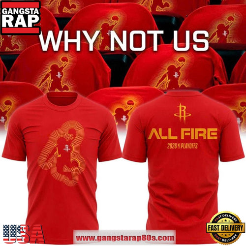 Houston Rockets 2026 Playoffs Game 6 All Fire Unisex T-Shirt