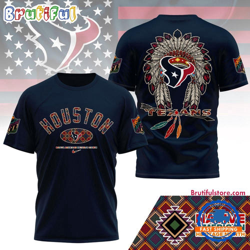 Houston Texans Native American Heritage Month 3D Shirt