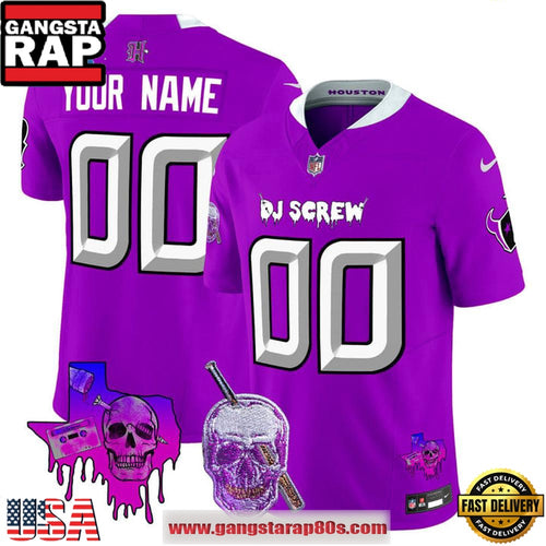 Houston Texans x DJ Screw Vapor Limited Edition Custom Football Jersey
