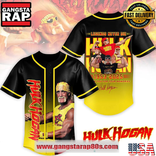 Hulk Hogan Thank you for the Memories Special Edition Baseball Jersey