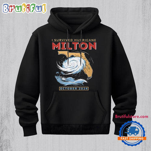 I Survived Hurricane Milton Storm Otc 2024 Unisex Hoodie