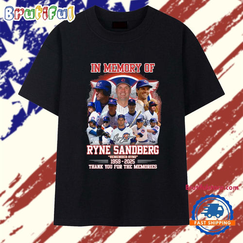 In Memory Of Ryne Sandberg Remember Ryno 1959-2025 T Shirt