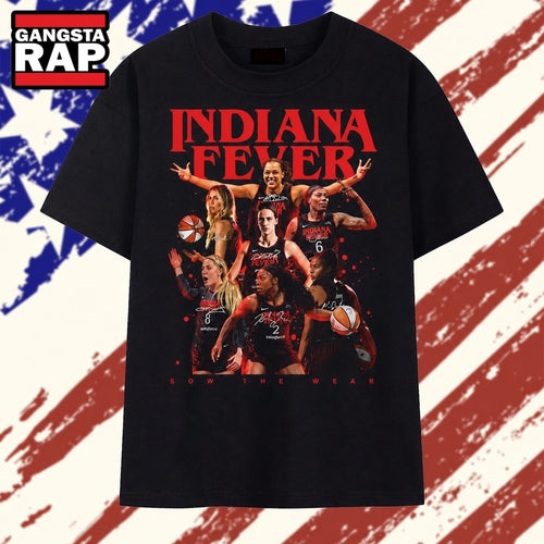 Indiana Fever Vintage Red Logo Basketball Roster Graphic T Shirt , Vintage Trending Shirt