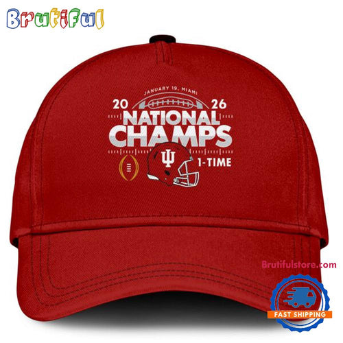 Indiana Hoosiers 2025-2026 CFP National Champions Special New Red Cap