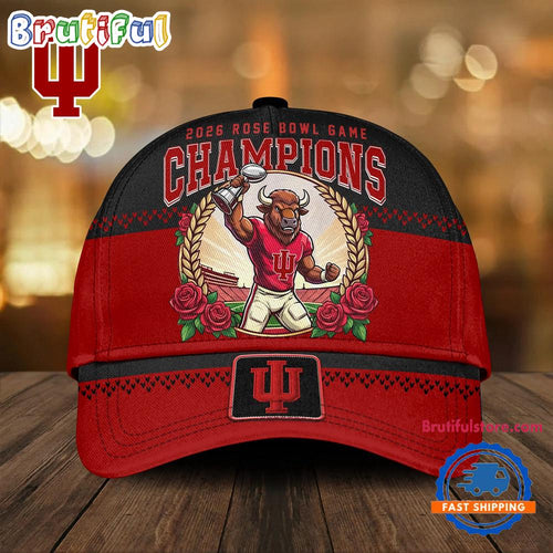 Indiana Hoosiers 2026 NCAA Rose Bowl Champions Classic Cap