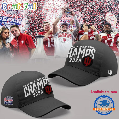 Indiana Hoosiers 2026 Peach Bowl Game Champs Classic Cap