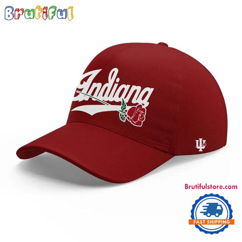 Indiana Hoosiers Football 2025 Rose Bowl White Uniform Cap