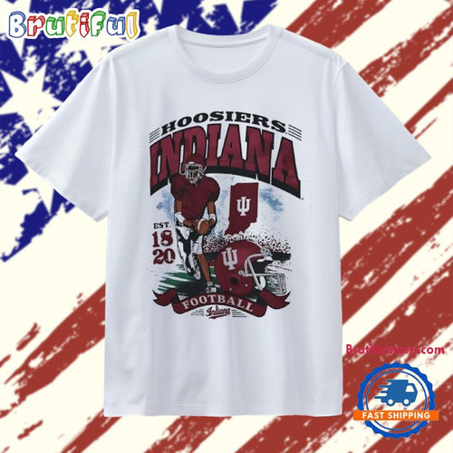 Indiana Hoosiers Football Est 1820 Player Helmet Graphic T Shirt