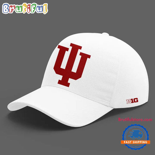 Indiana Hoosiers Men’s Basketball Special Edition 2025 White Cap Hats Design