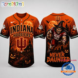 Indiana Hoosiers NCAA Haunted Night Halloween Baseball Jersey Shirt